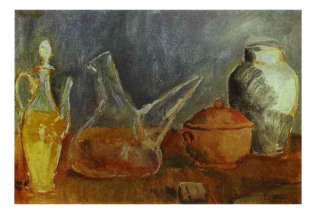 1906 Nature morte aux vases1 by Pablo Picasso, vintage artwork, 16x12"(A3) Poster