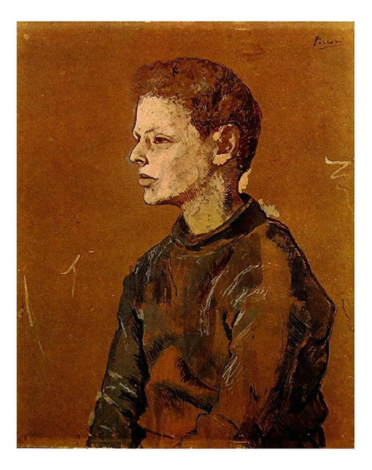 1906 Portrait d'Allan Stein by Pablo Picasso, vintage artwork, 16x12"(A3) Poster