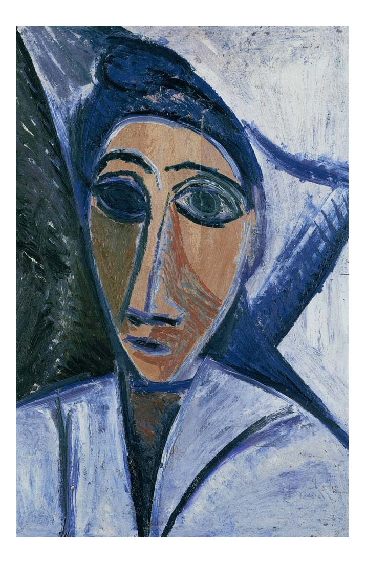 1907 Buste de femme ou de marin by Pablo Picasso, vintage artwork, 16x12"(A3) Poster
