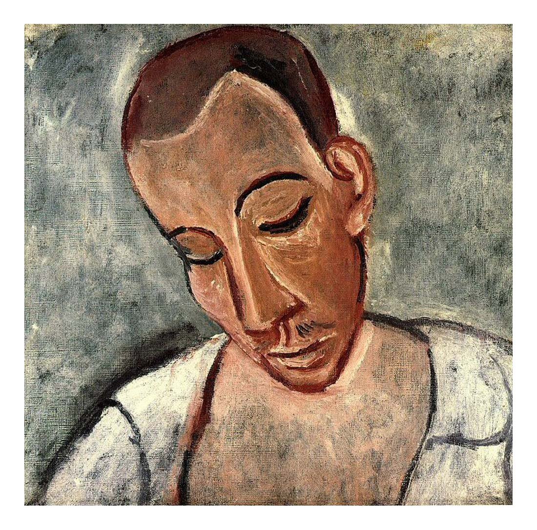 1907 Buste de marin by Pablo Picasso, vintage artwork, 16x12"(A3) Poster