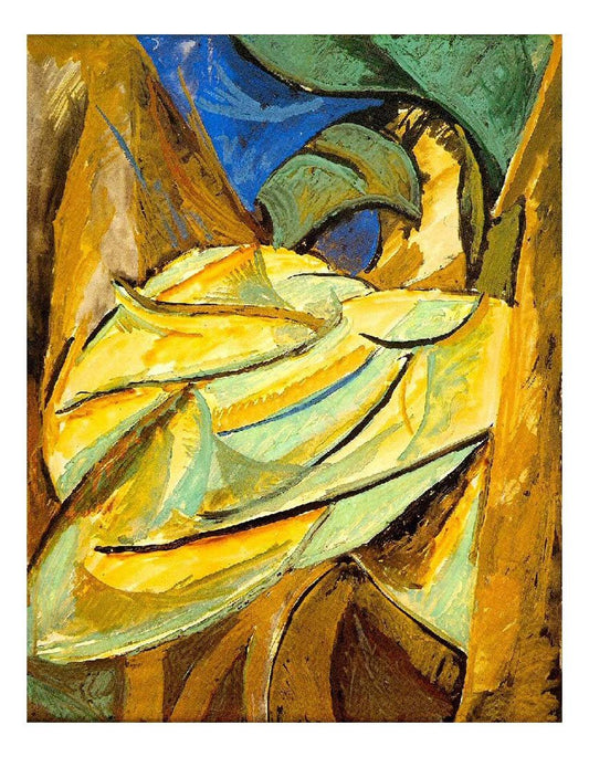 1907 Feuillage by Pablo Picasso, vintage artwork, 16x12"(A3) Poster