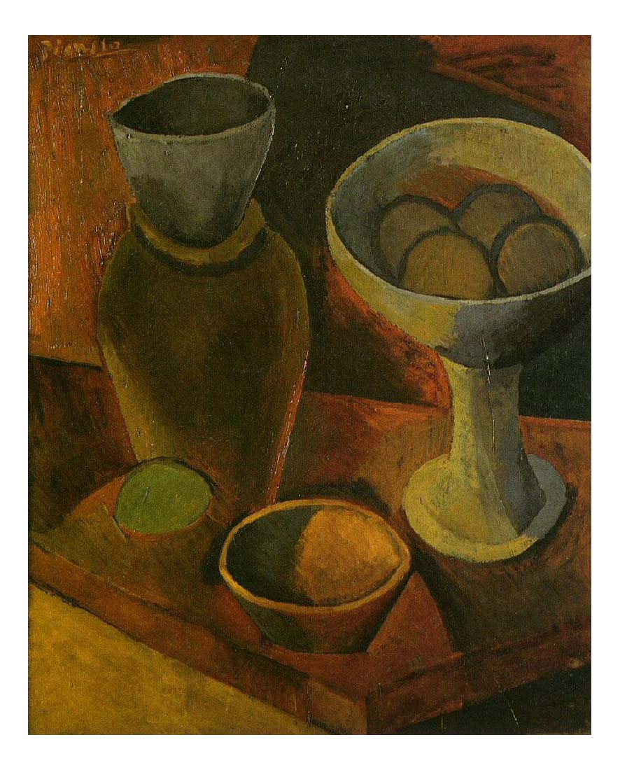 1908 Bols et cruche by Pablo Picasso, vintage artwork, 16x12"(A3) Poster