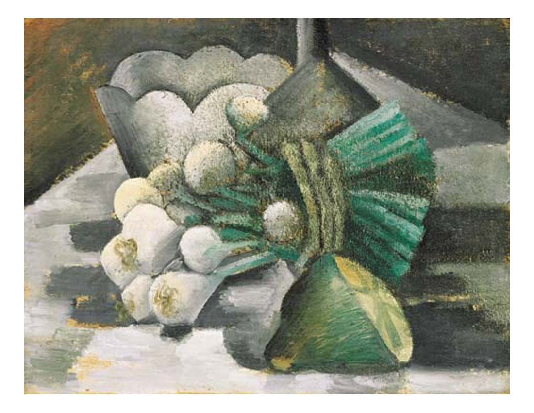 1908 Nature morte aux oignons by Pablo Picasso, vintage artwork, 16x12"(A3) Poster