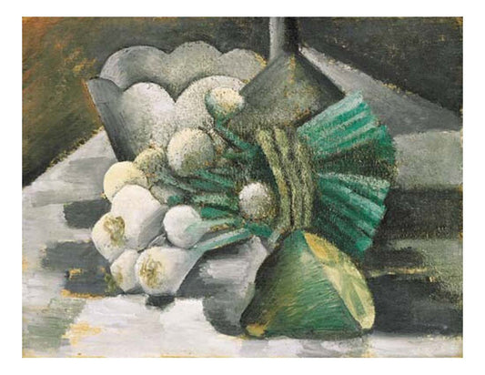 1908 Nature morte aux oignons by Pablo Picasso, vintage artwork, 16x12"(A3) Poster