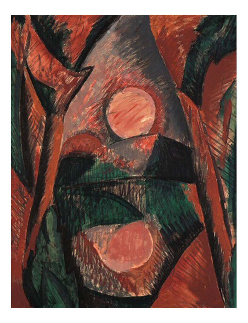 1908 Paysage, coucher de soleil by Pablo Picasso, vintage artwork, 16x12"(A3) Poster