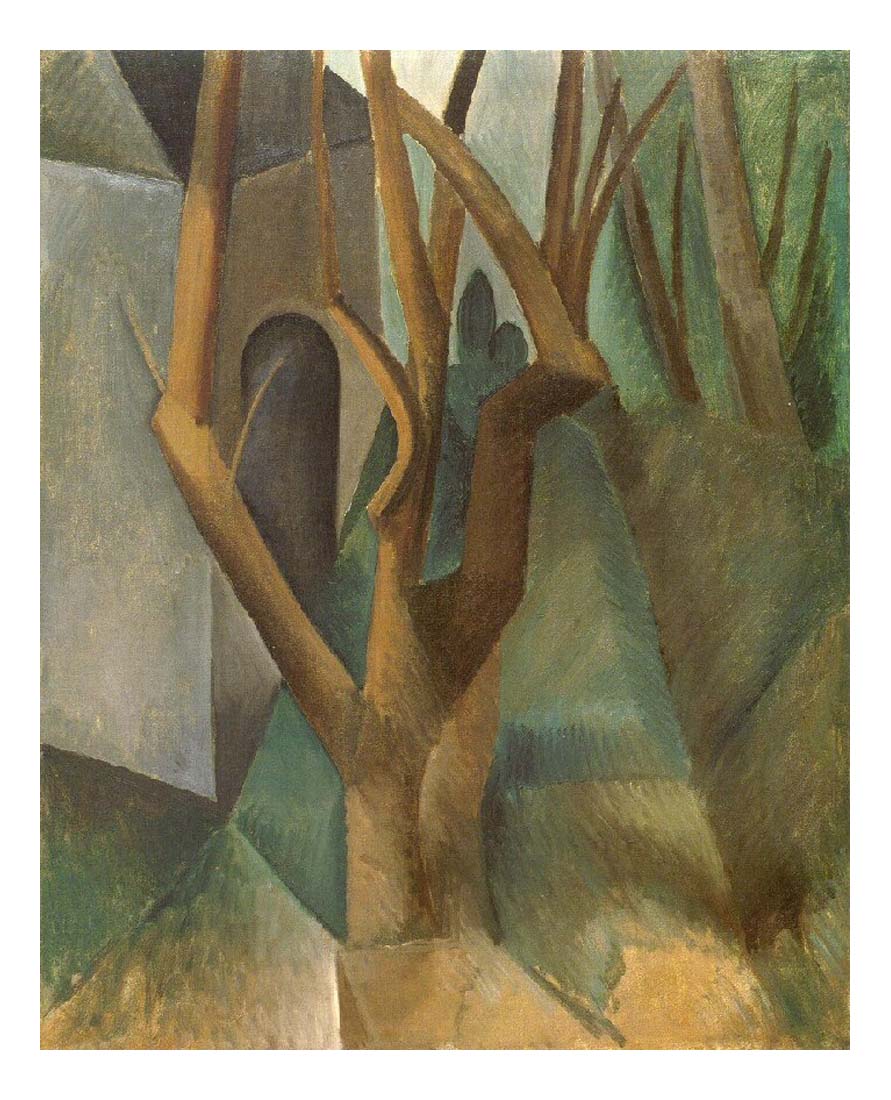 1908 Paysage2 by Pablo Picasso, vintage artwork, 16x12"(A3) Poster