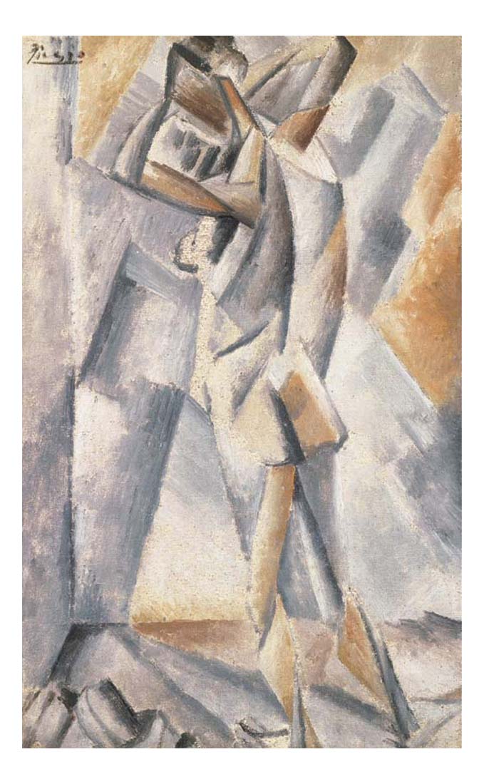 1909 Baigneuse2 by Pablo Picasso, vintage artwork, 16x12"(A3) Poster