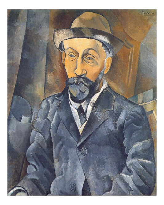 1909 Portrait de Clovis Sagot by Pablo Picasso, vintage artwork, 16x12"(A3) Poster