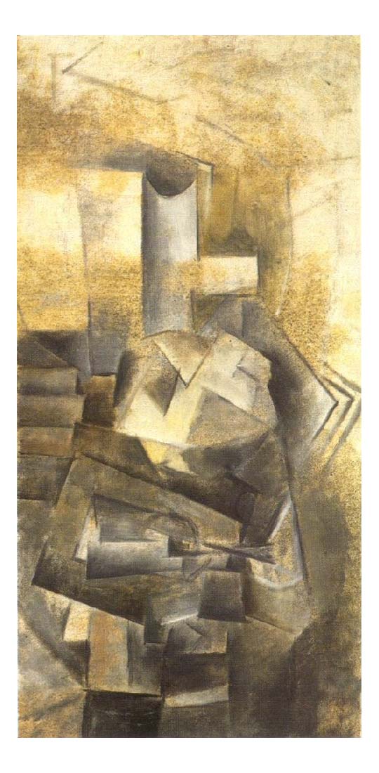 1909 Verre, pomme et livres by Pablo Picasso, vintage artwork, 16x12"(A3) Poster