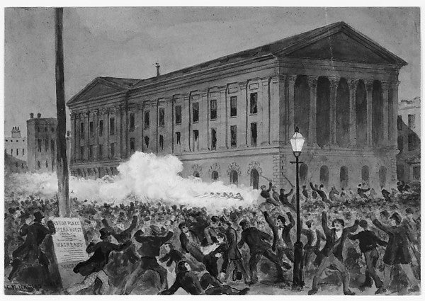 Astor Place Riot  1849 1896-Charles M. Jenckes , Poster Print