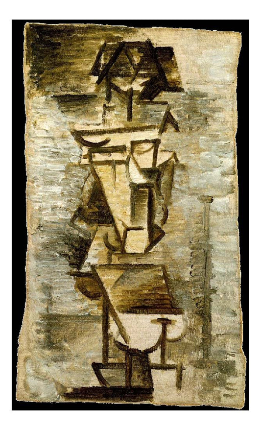 1910 Composition cubiste by Pablo Picasso, vintage artwork, 16x12"(A3) Poster