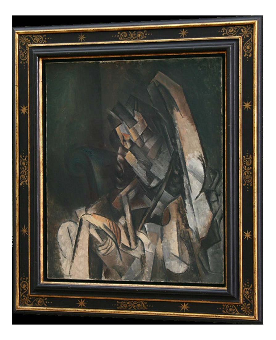 1910 femme assise dasn un fauteuil by Pablo Picasso, vintage artwork, 16x12"(A3) Poster