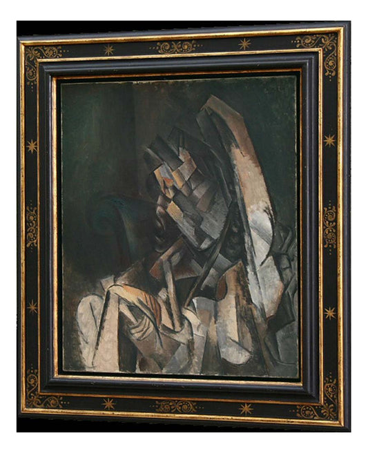 1910 femme assise dasn un fauteuil by Pablo Picasso, vintage artwork, 16x12"(A3) Poster