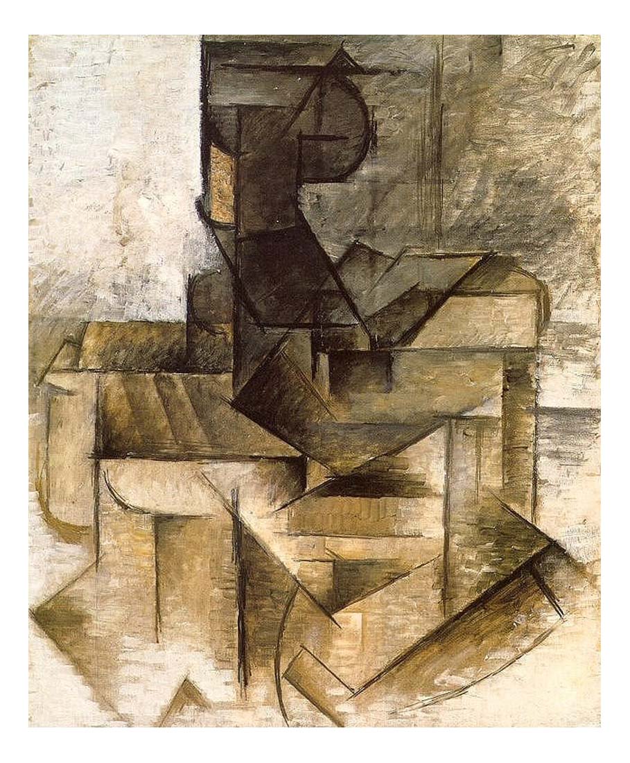 1910 Le rameur by Pablo Picasso, vintage artwork, 16x12"(A3) Poster