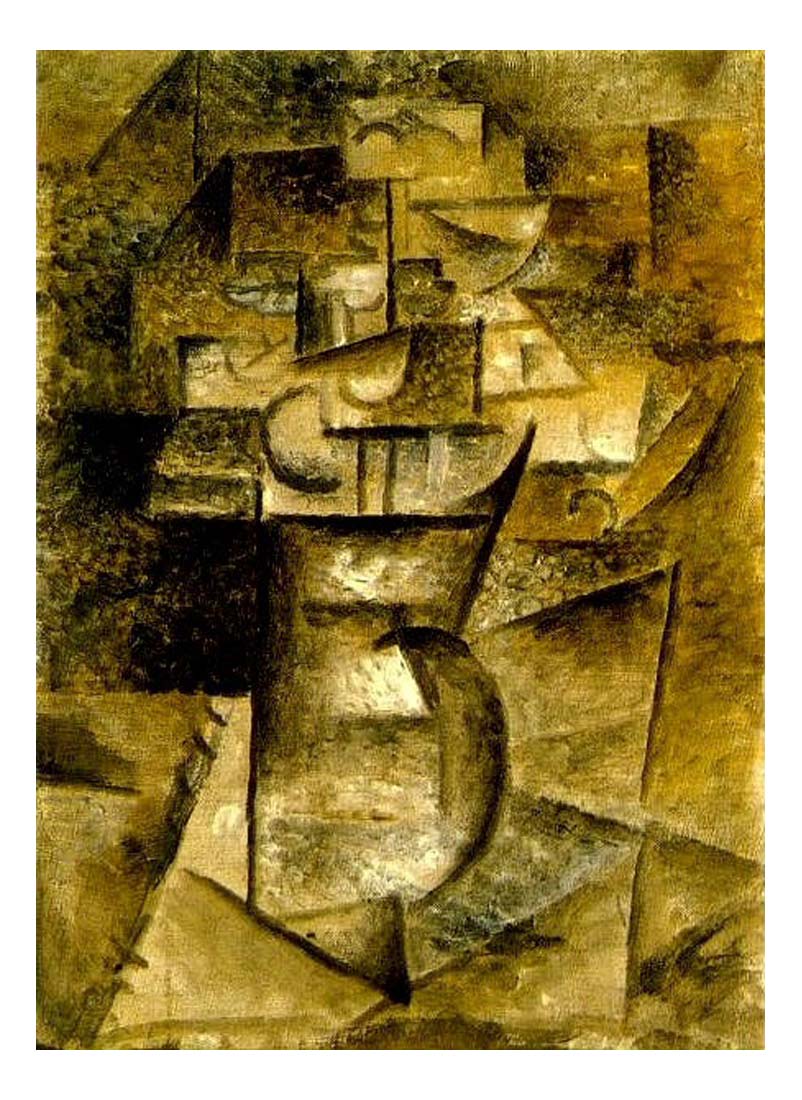 1910 Vase de fleurs by Pablo Picasso, vintage artwork, 16x12"(A3) Poster