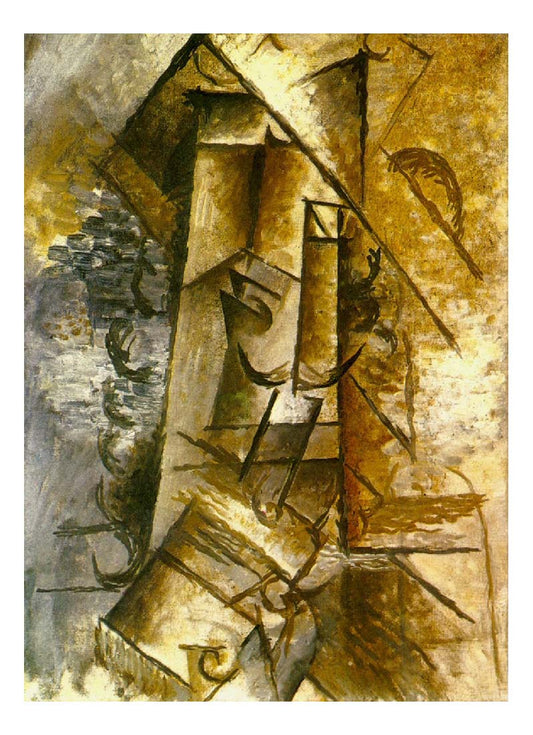 1911 Buffalo Bill by Pablo Picasso, vintage artwork, 16x12"(A3) Poster