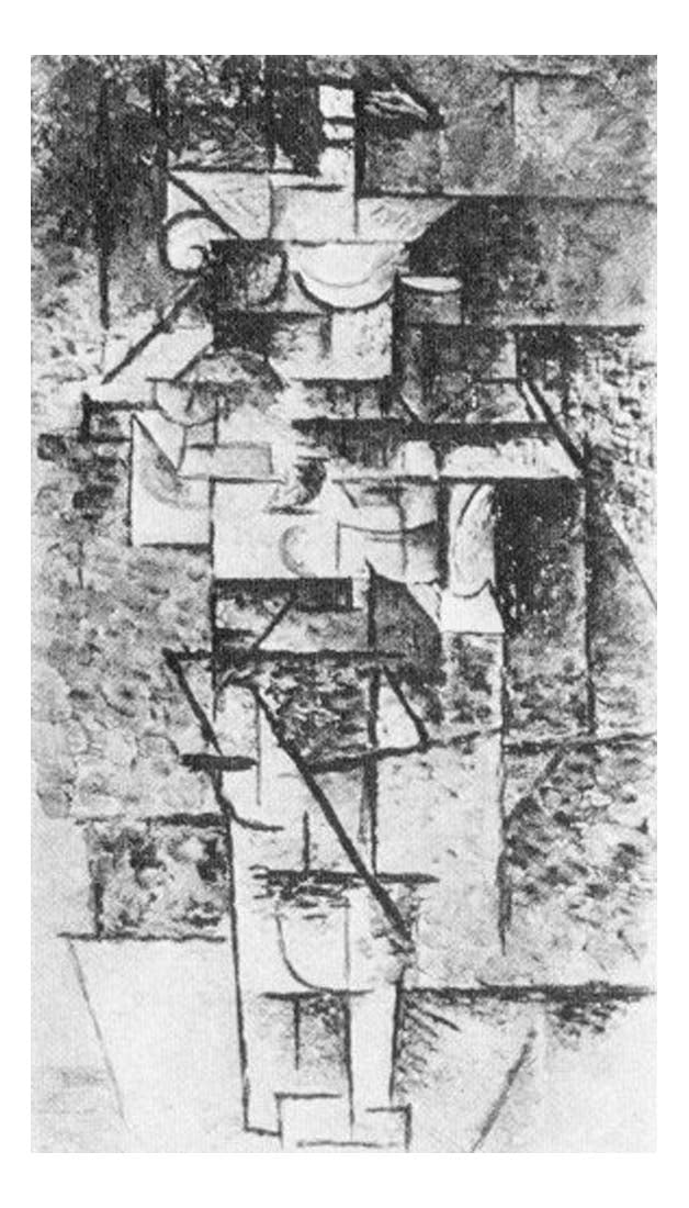 1911 Guitariste ('Le torero') by Pablo Picasso, vintage artwork, 16x12"(A3) Poster