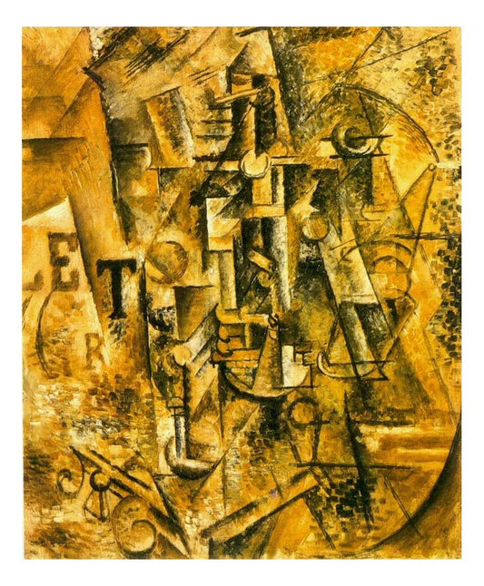 1911 La bouteille de rhum by Pablo Picasso, vintage artwork, 16x12"(A3) Poster