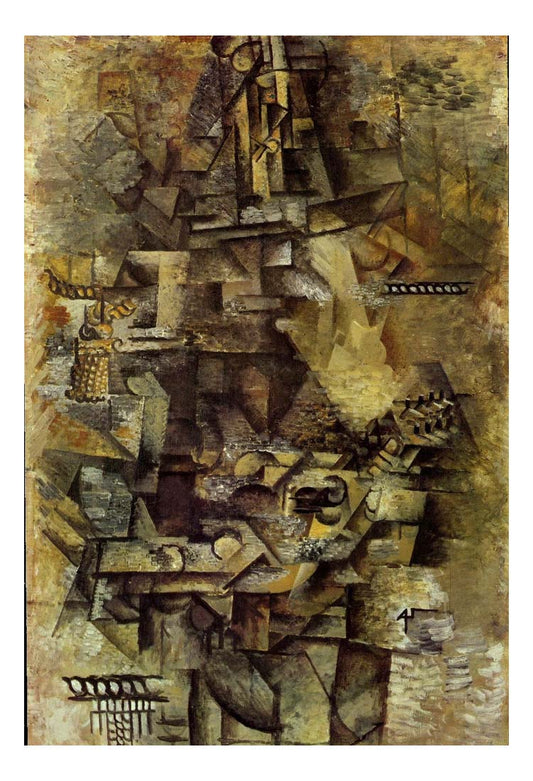 1911 La mandoliniste by Pablo Picasso, vintage artwork, 16x12"(A3) Poster