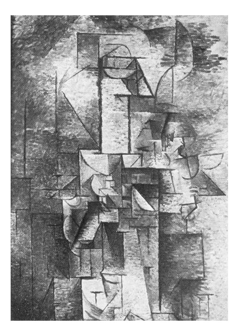 1911 La violiniste by Pablo Picasso, vintage artwork, 16x12"(A3) Poster