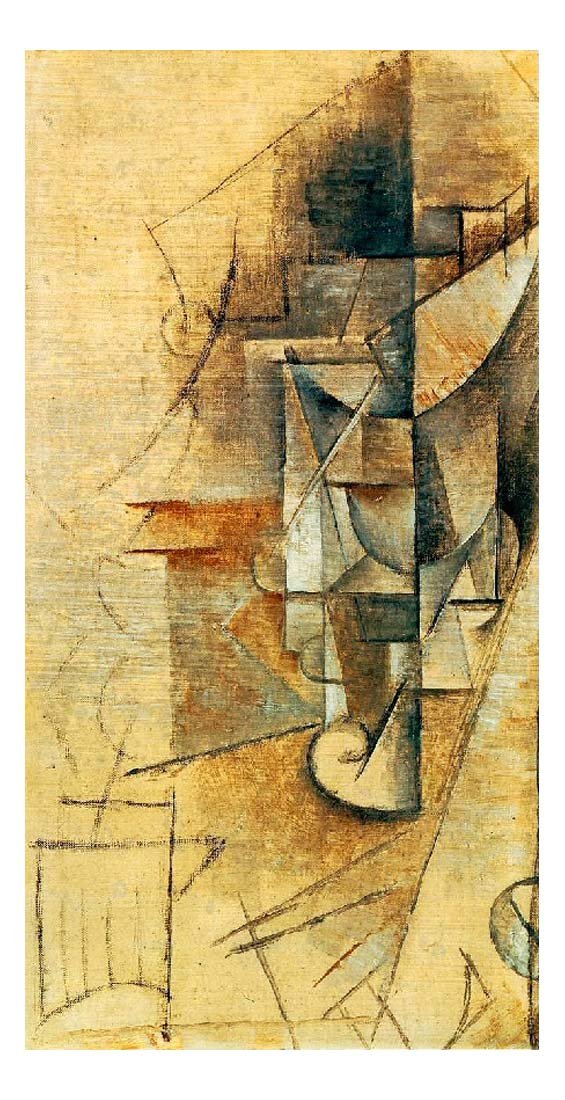 1911 Le verre by Pablo Picasso, vintage artwork, 16x12"(A3) Poster