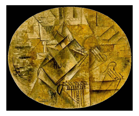 1911 Palette, pinceaux, livre de Victor Hugo by Pablo Picasso, vintage artwork, 16x12"(A3) Poster