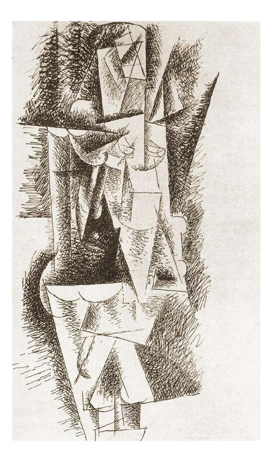 1912 Femme nue debout by Pablo Picasso, vintage artwork, 16x12"(A3) Poster