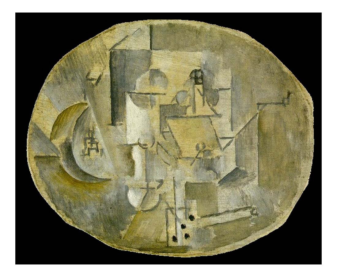 1912 Grenade, verre, pipe by Pablo Picasso, vintage artwork, 16x12"(A3) Poster