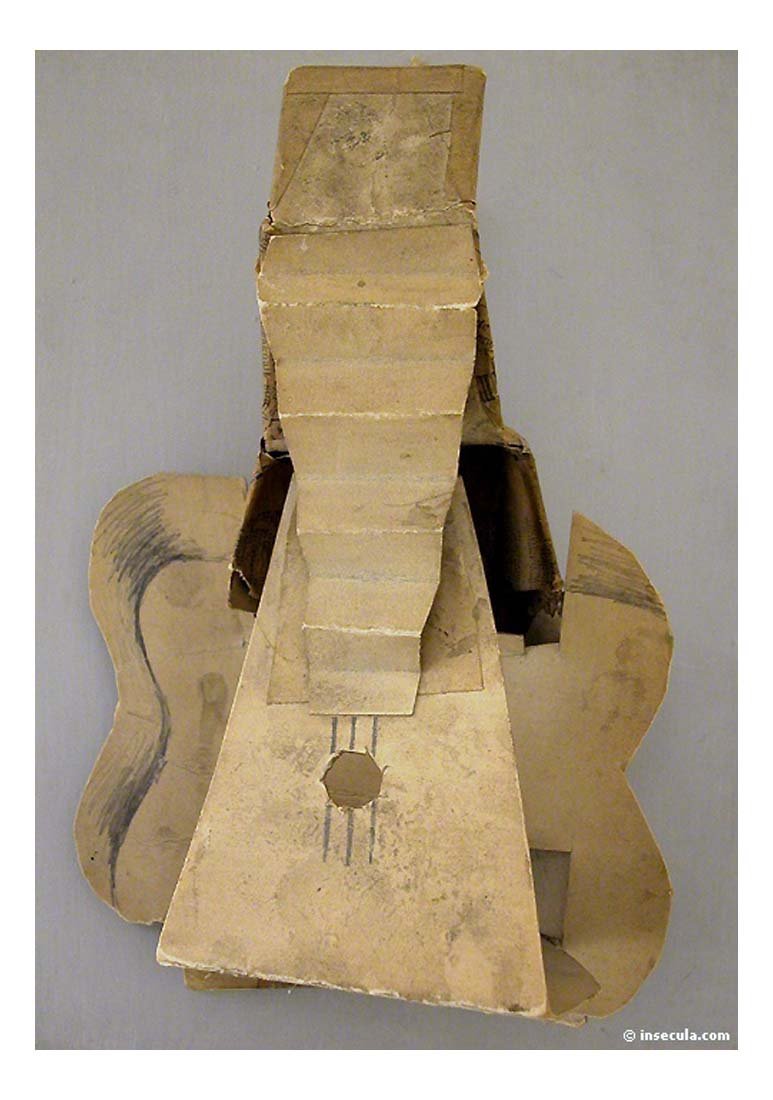 1912 Guitare by Pablo Picasso, vintage artwork, 16x12"(A3) Poster