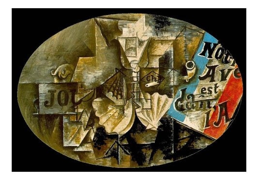 1912 La coquille Saint-Jacques ('Notre Avenir est dans l'air') by Pablo Picasso, vintage artwork, 16x12"(A3) Poster