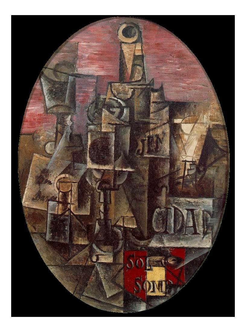 1912 Nature morte espagnole by Pablo Picasso, vintage artwork, 16x12"(A3) Poster