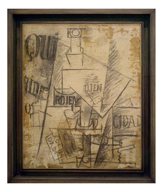 1912 Nature morte qui by Pablo Picasso, vintage artwork, 16x12"(A3) Poster