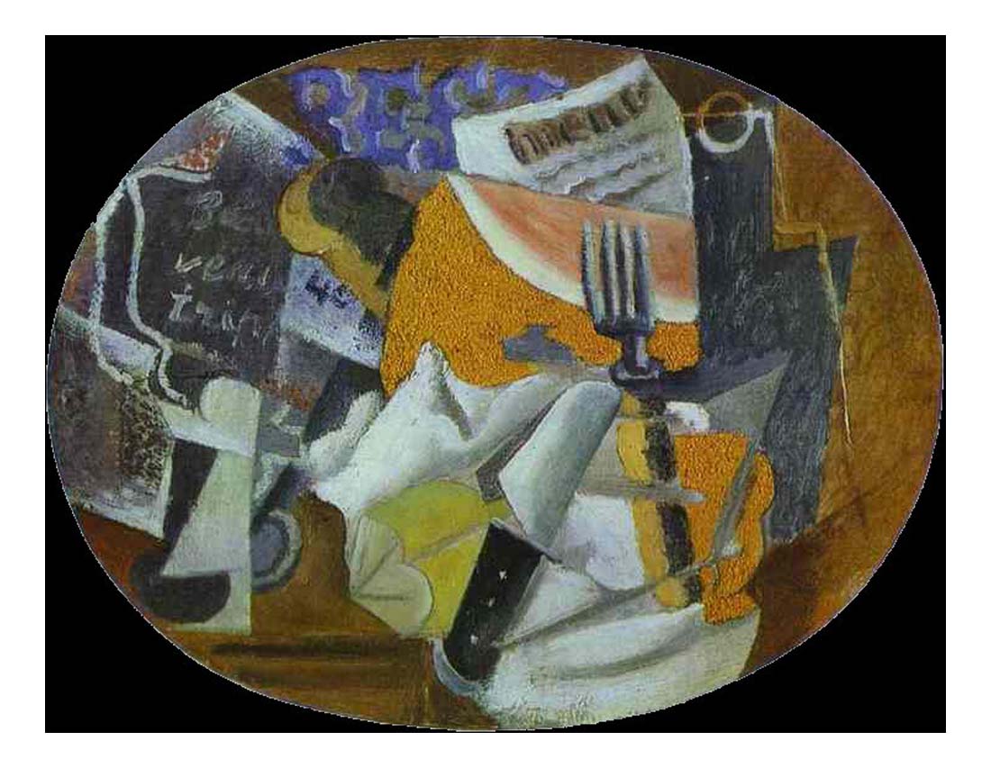 1912 Taverne (Le Jambon) by Pablo Picasso, vintage artwork, 16x12"(A3) Poster