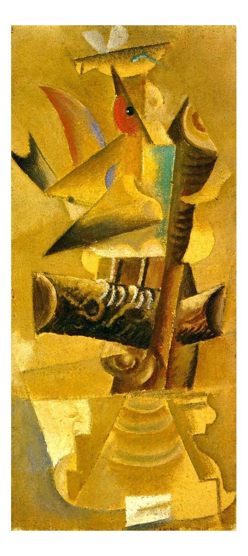 1913 Oiseau sur une branche by Pablo Picasso, vintage artwork, 16x12"(A3) Poster