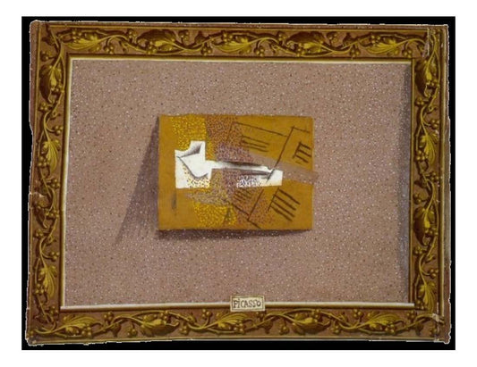 1914 Pipe et partition by Pablo Picasso, vintage artwork, 16x12"(A3) Poster