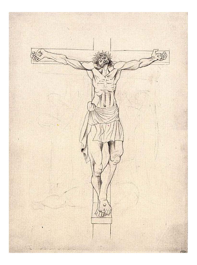 1915 La crucifixion by Pablo Picasso, vintage artwork, 16x12"(A3) Poster