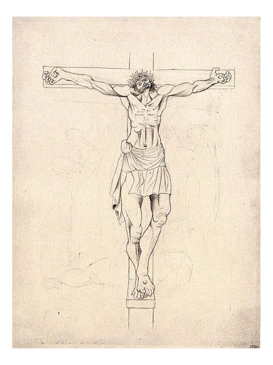 1915 La crucifixion by Pablo Picasso, vintage artwork, 16x12"(A3) Poster