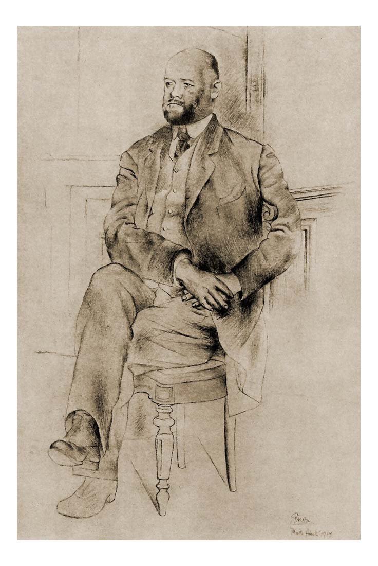 1915 Portrait d'Ambroise Vollard by Pablo Picasso, vintage artwork, 16x12"(A3) Poster