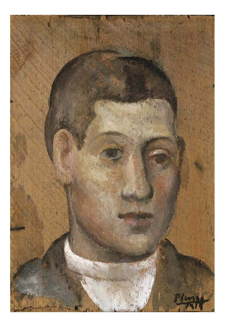 1915 Portrait d'un jeune homme by Pablo Picasso, vintage artwork, 16x12"(A3) Poster