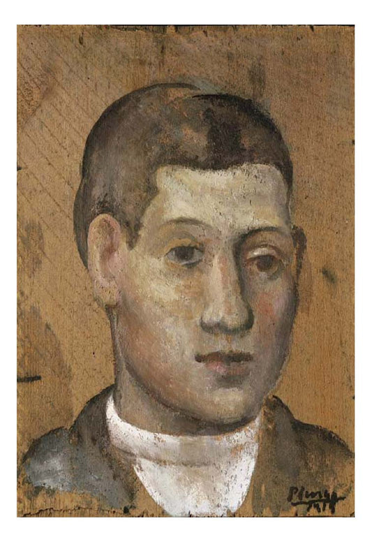 1915 Portrait d'un jeune homme by Pablo Picasso, vintage artwork, 16x12"(A3) Poster
