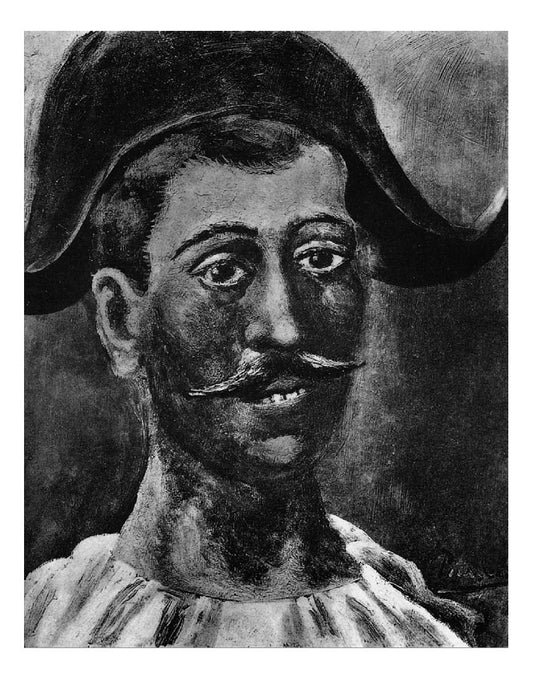 1917 Arlequin au bicorne by Pablo Picasso, vintage artwork, 16x12"(A3) Poster