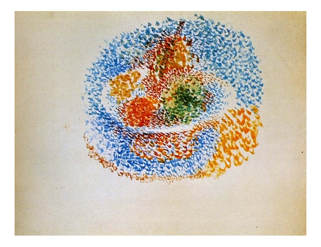 1917 Compotier avec fruits by Pablo Picasso, vintage artwork, 16x12"(A3) Poster