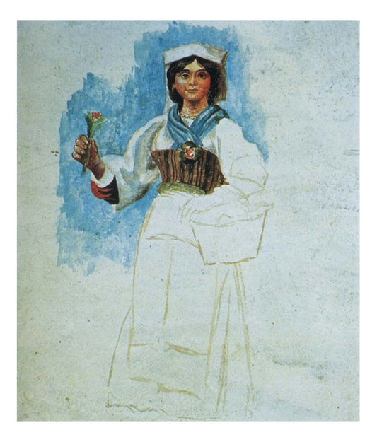 1917 Femme0 by Pablo Picasso, vintage artwork, 16x12"(A3) Poster