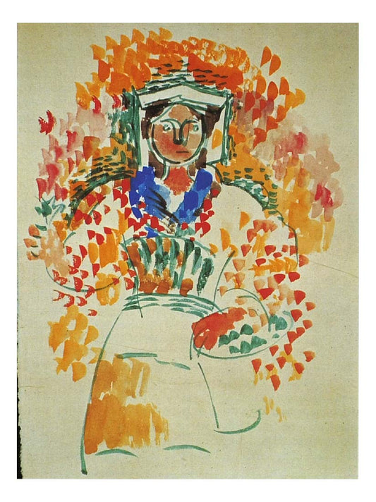1917 Femme2 by Pablo Picasso, vintage artwork, 16x12"(A3) Poster