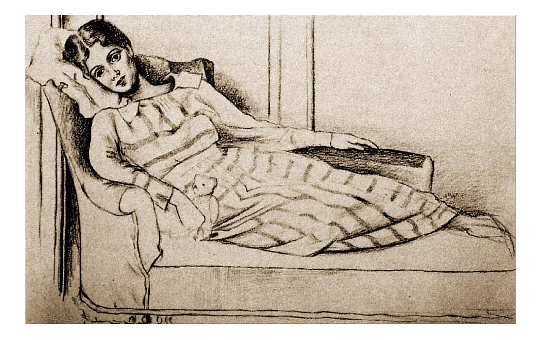 1917 Olga Kokhlova by Pablo Picasso, vintage artwork, 16x12"(A3) Poster