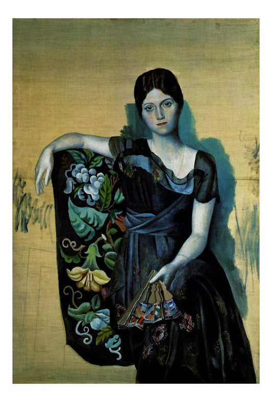 1917 Portrait d'Olga dans un fauteuil1 by Pablo Picasso, vintage artwork, 16x12"(A3) Poster