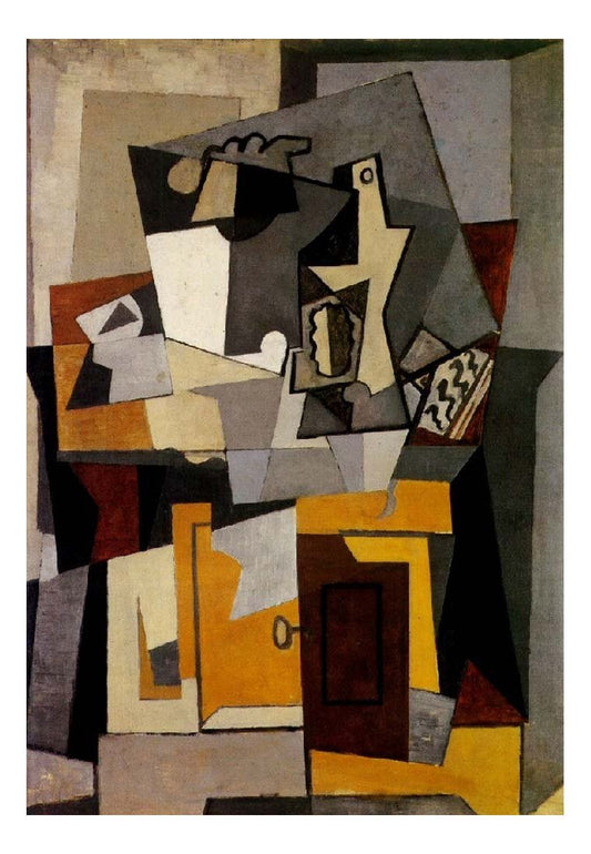 1919 Composition by Pablo Picasso, vintage artwork, 16x12"(A3) Poster