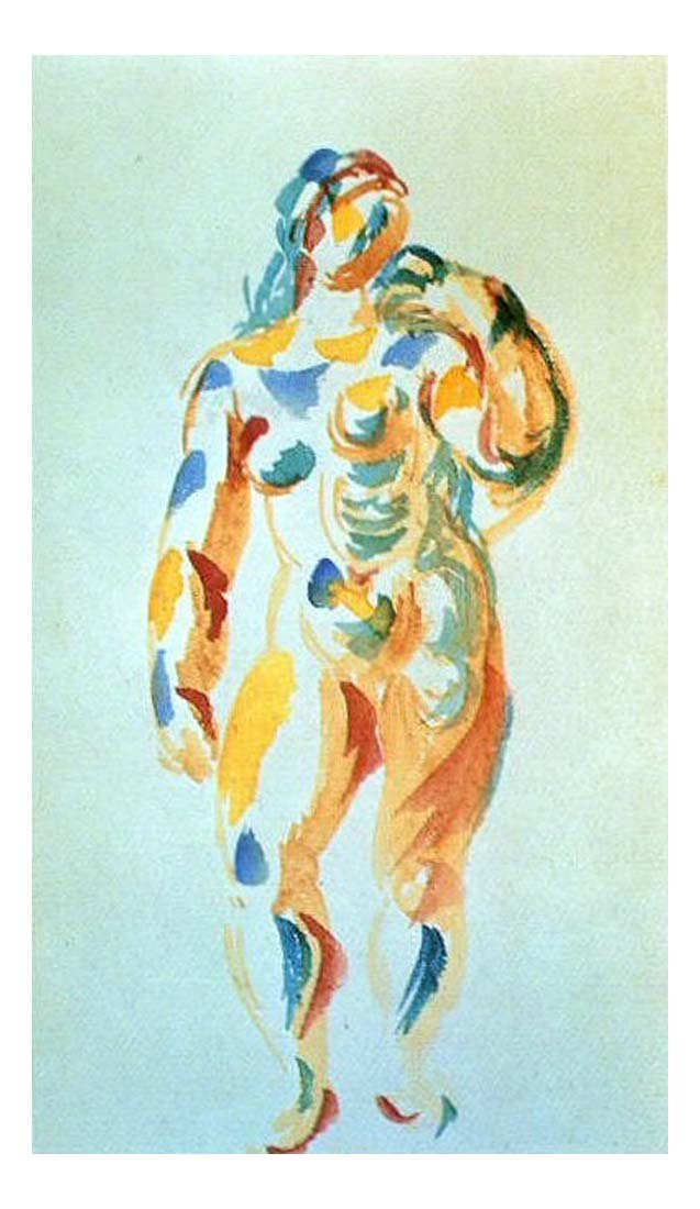 1919 Femme debout by Pablo Picasso, vintage artwork, 16x12"(A3) Poster