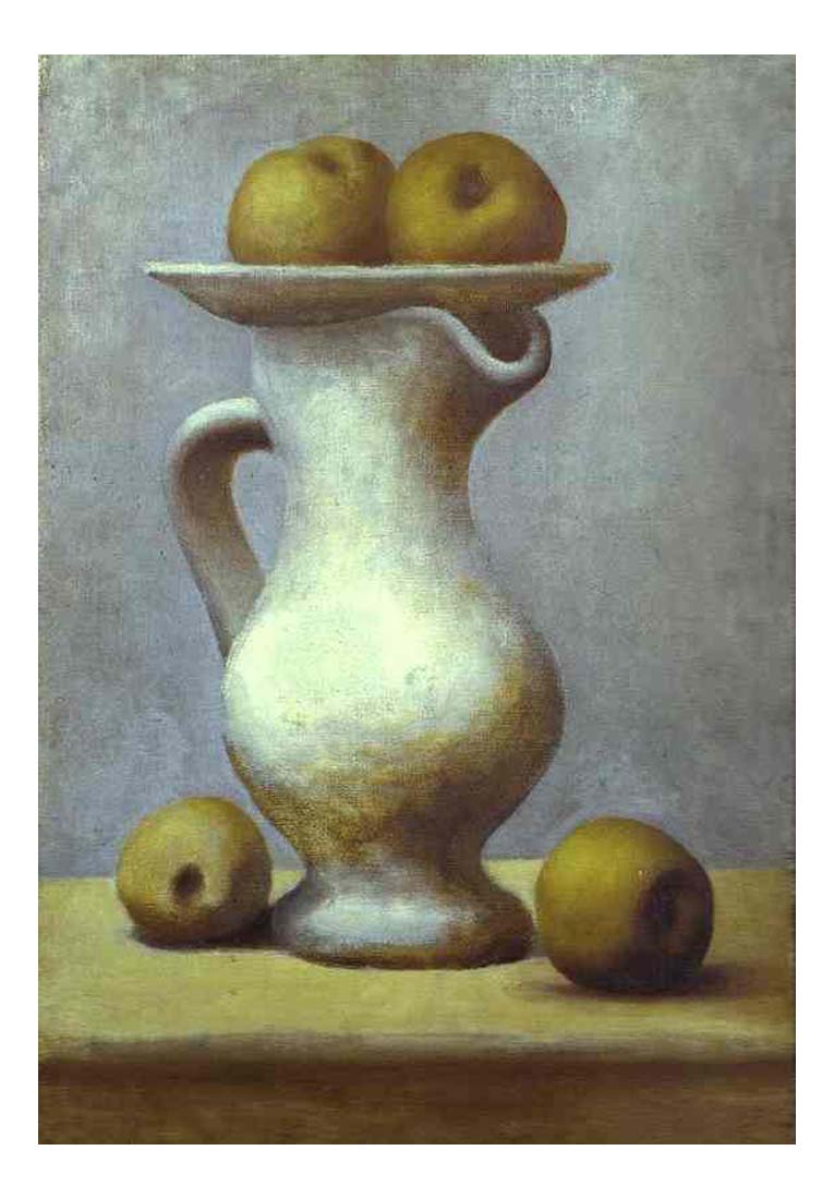 1919 Nature morte au pichet et pommes by Pablo Picasso, vintage artwork, 16x12"(A3) Poster