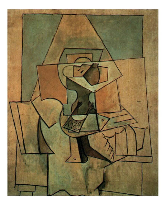 1919 Pigeons et compotier sur une table by Pablo Picasso, vintage artwork, 16x12"(A3) Poster